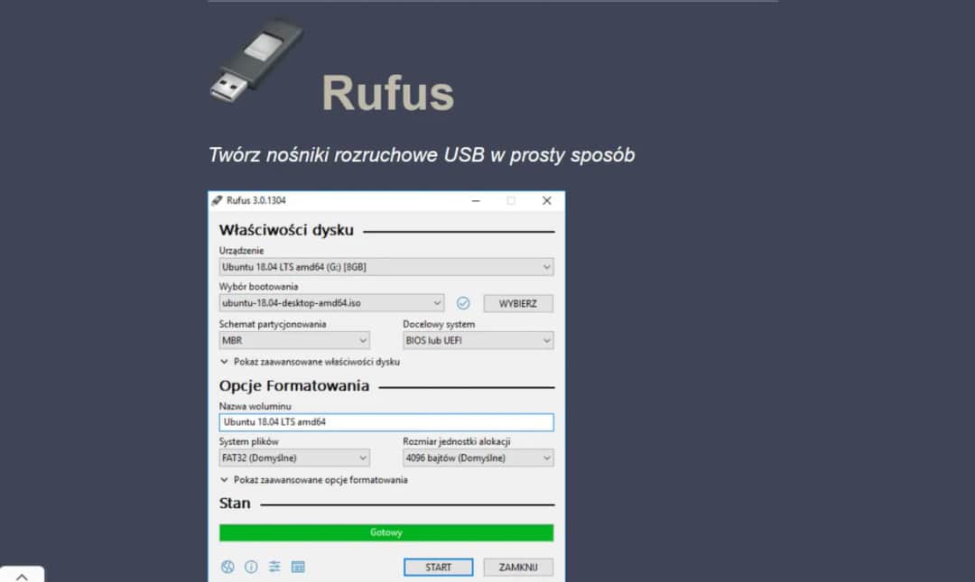 Bootowalny pendrive Windows: MCT vs Rufus który wybrać?